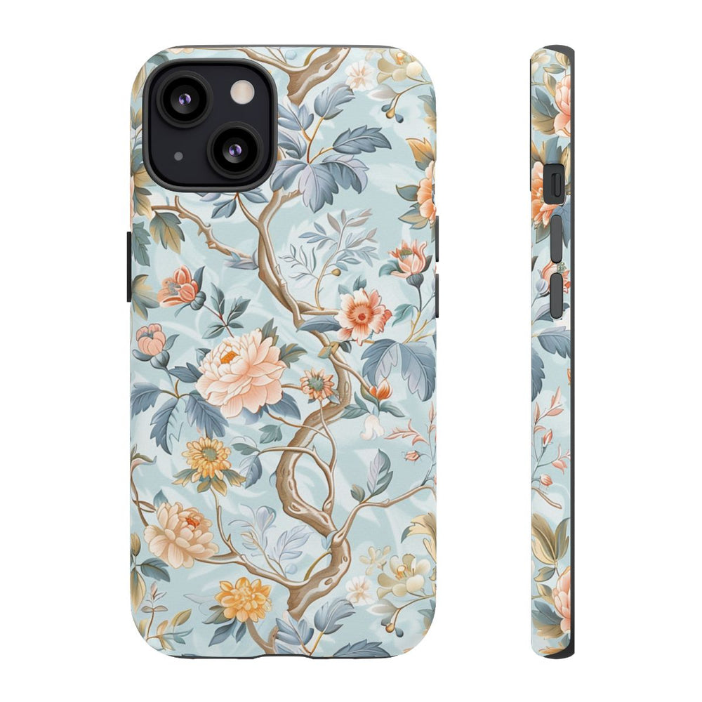 Pastel Chinoiserie Bloemenpatroon