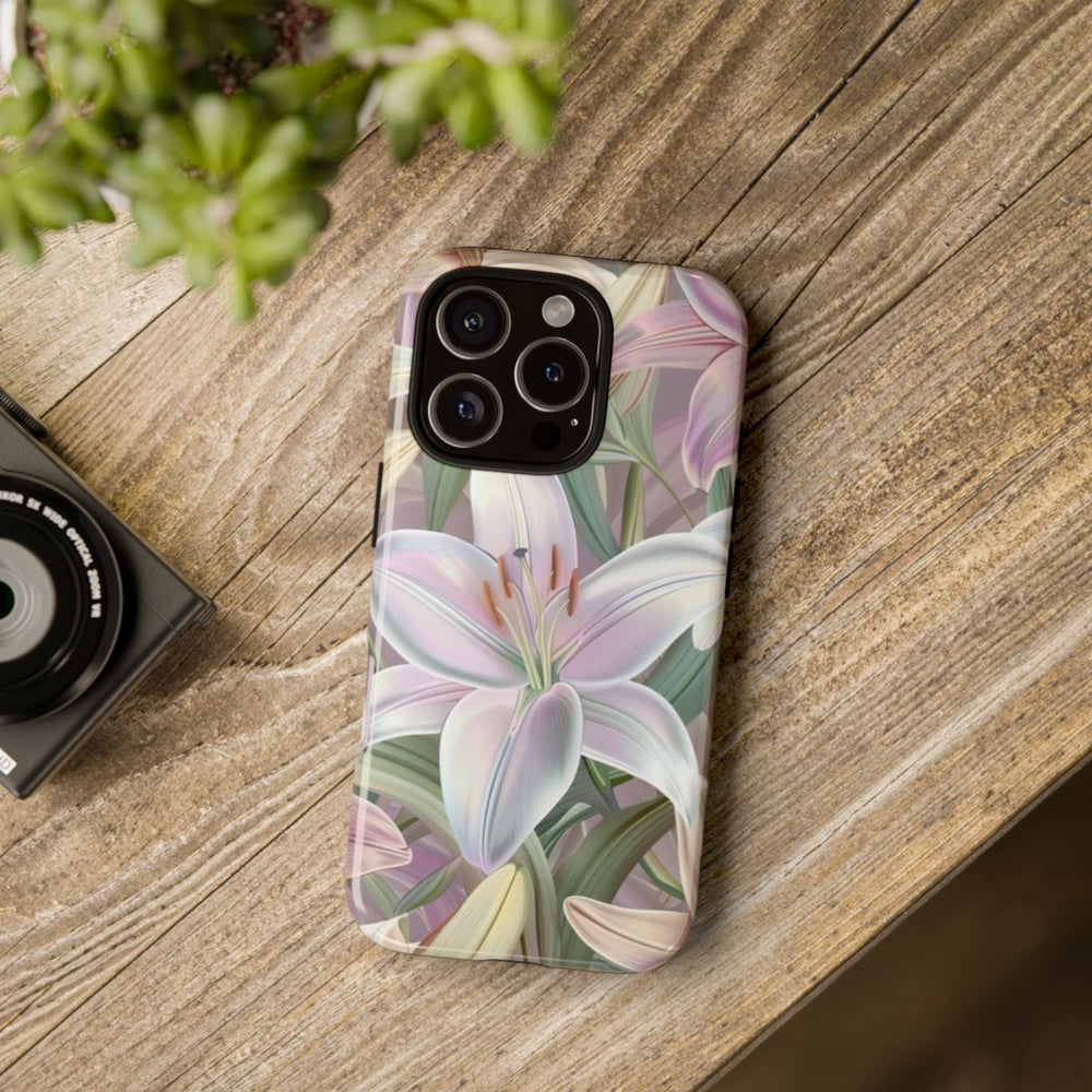 Pastelkleurige Paaslelies Bloemenpatroon