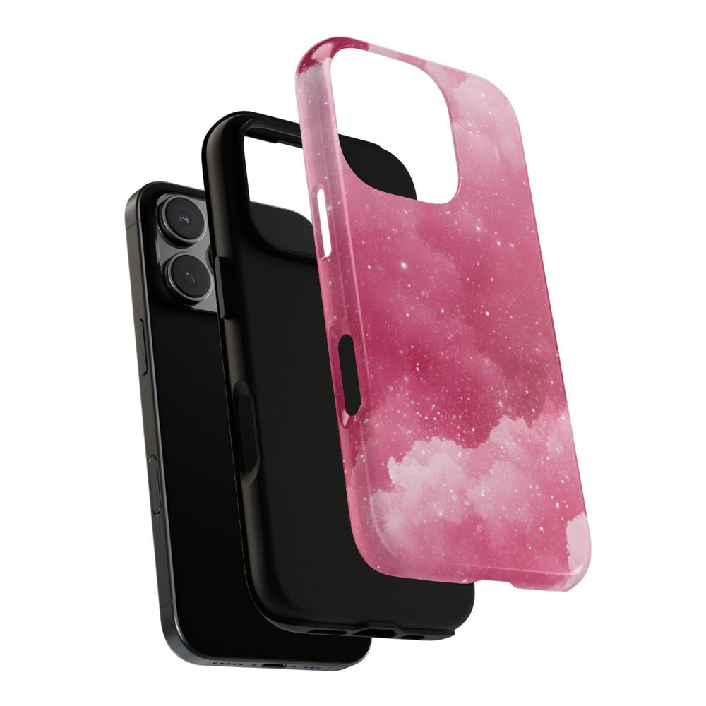 Roze Glitterwolkenpatroon