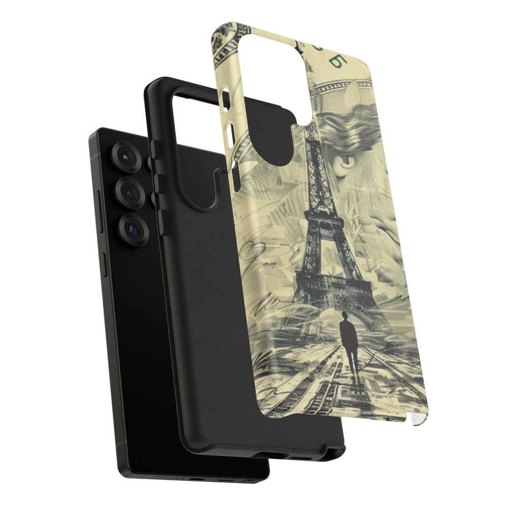 Eiffeltoren op Dollarbiljet Illustratie