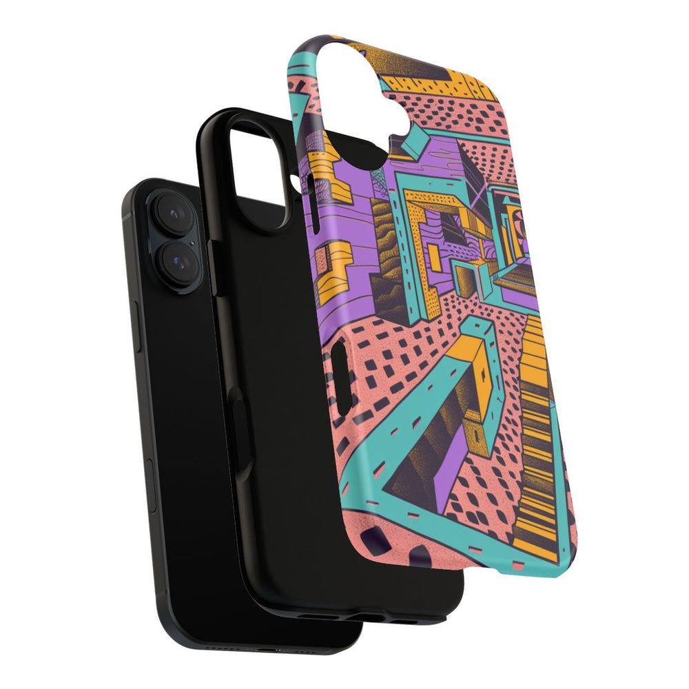 Geometrisch Abstract Patroon met Dieptewerking