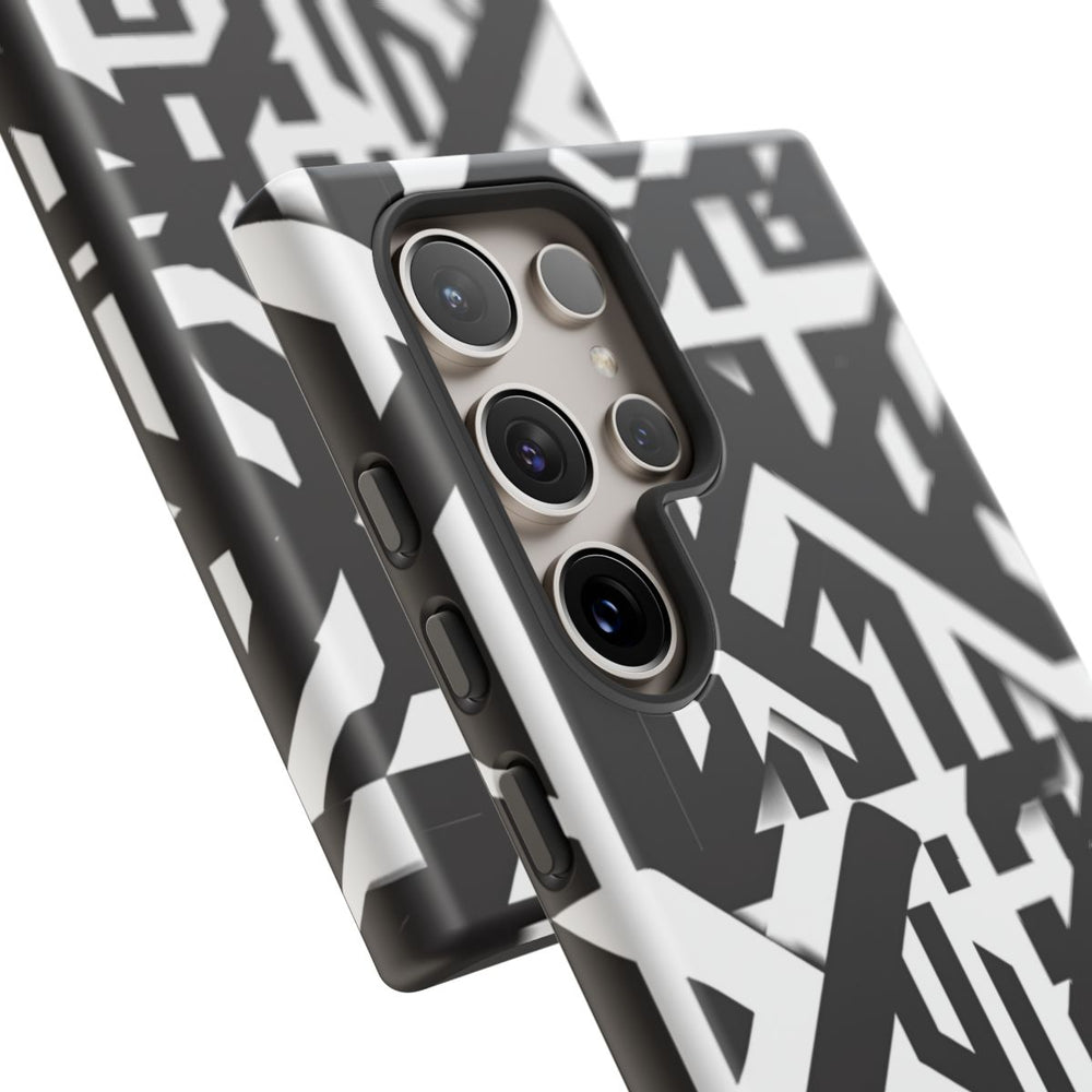 Zwart-Wit Geometrisch Patroon