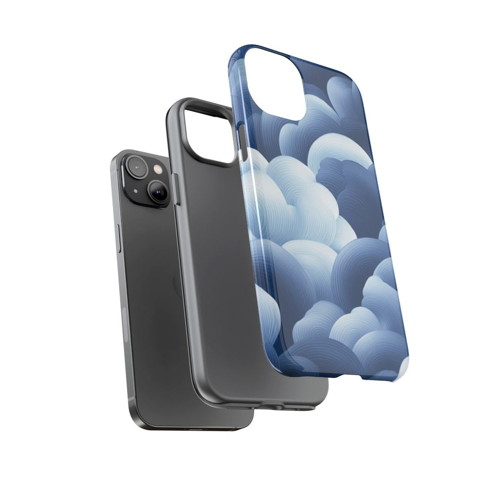 Blauw-Wit Wolkenpatroon