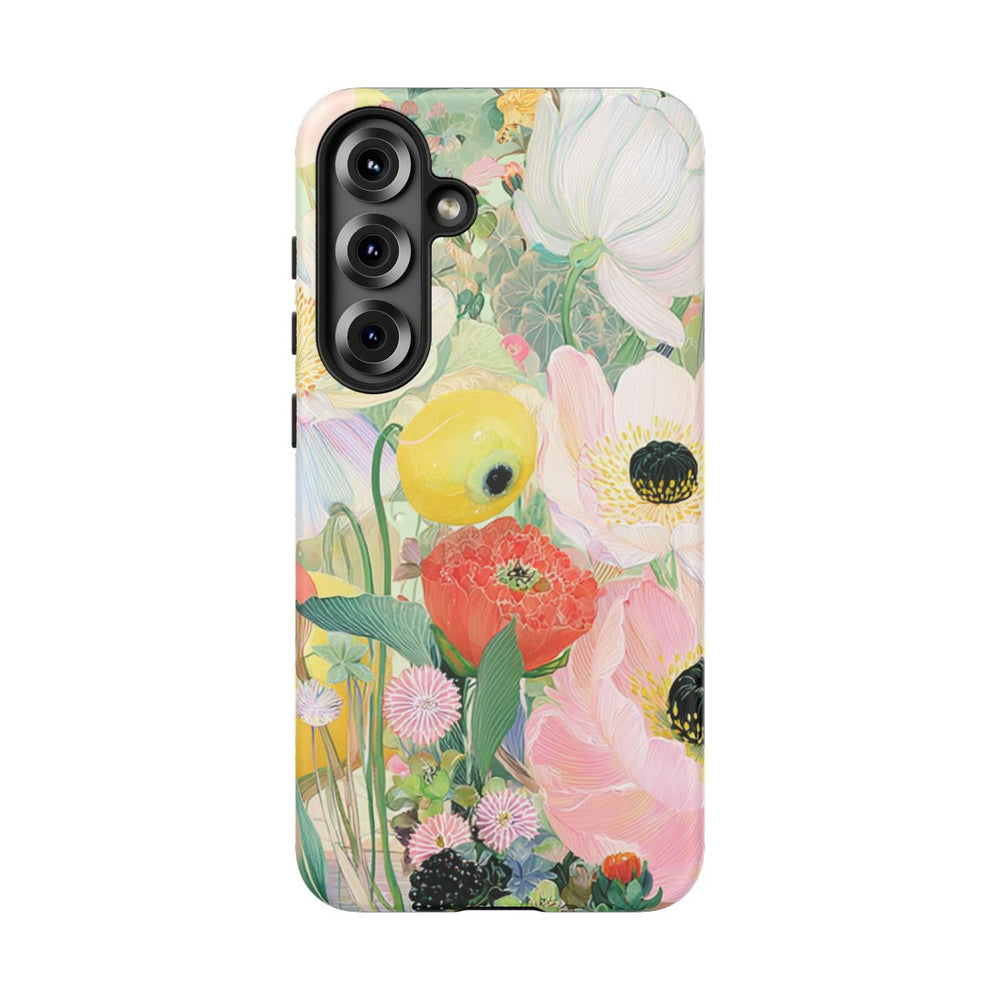 Lichte Pastelbloemen met Vogels