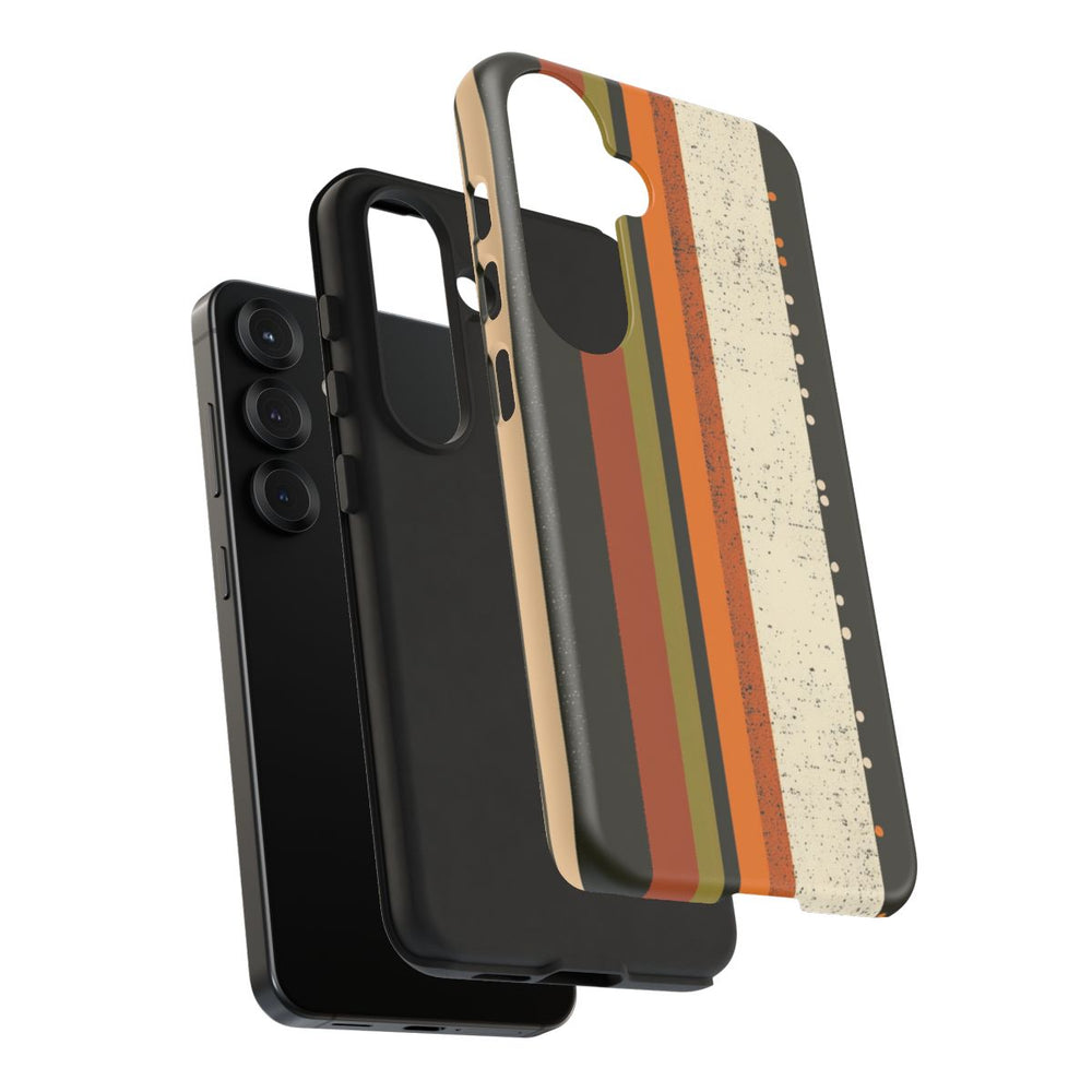 Retro Verticale Strepen en Stippenpatroon