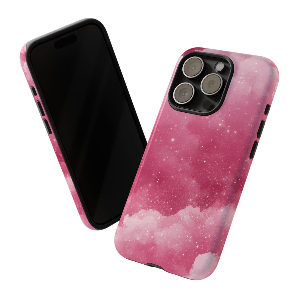 Roze Glitterwolkenpatroon