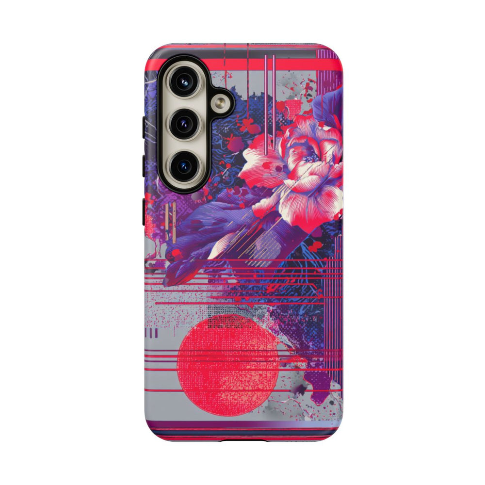 Abstracte Bloemmotieven met Neonaccenten
