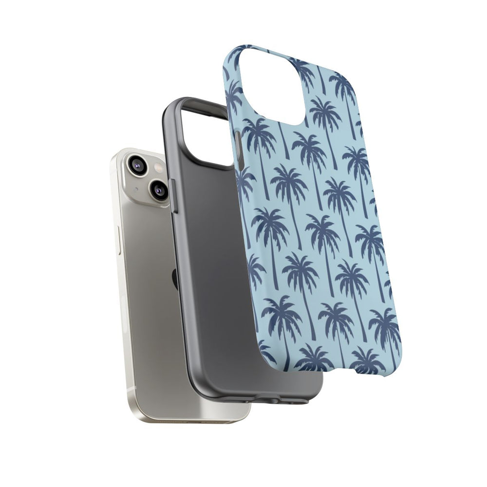 Blauw Palmbomenpatroon