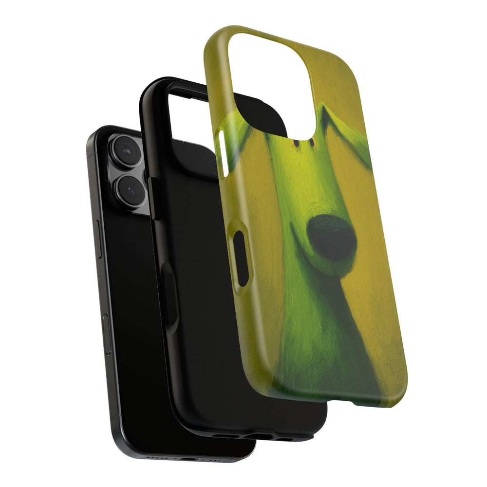 Groene Hond Mat Stevig Hoesje