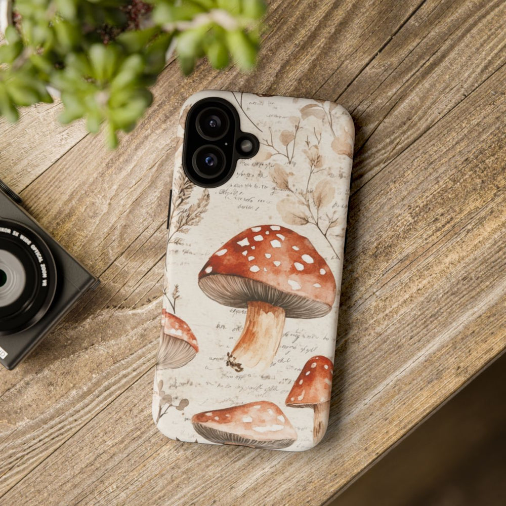 Aquarel Rode Paddenstoelen en Botanische Illustraties