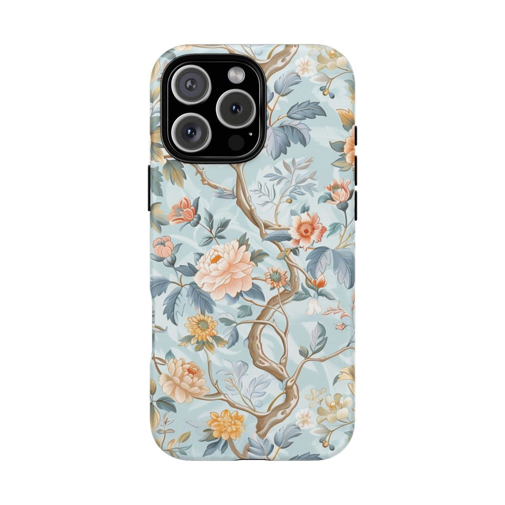 Pastel Chinoiserie Bloemenpatroon