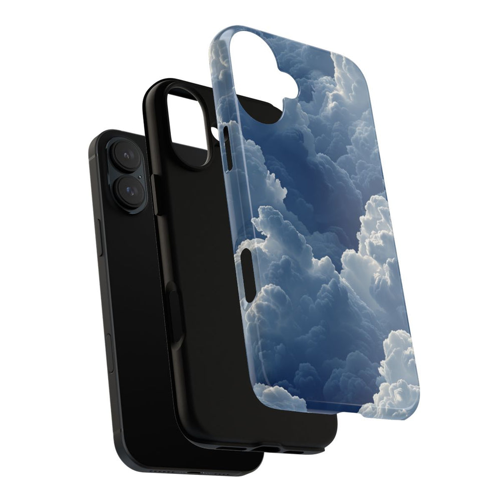 3D Blauw Wolkenpatroon