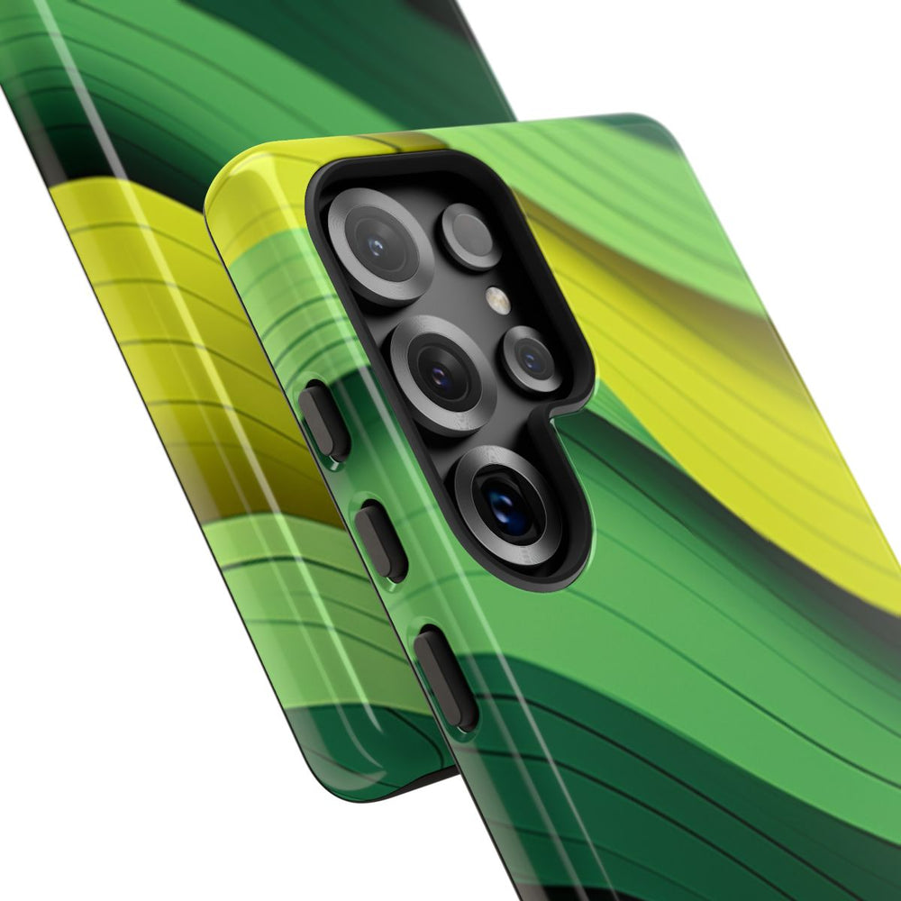 Groen-Geel Golvenpatroon