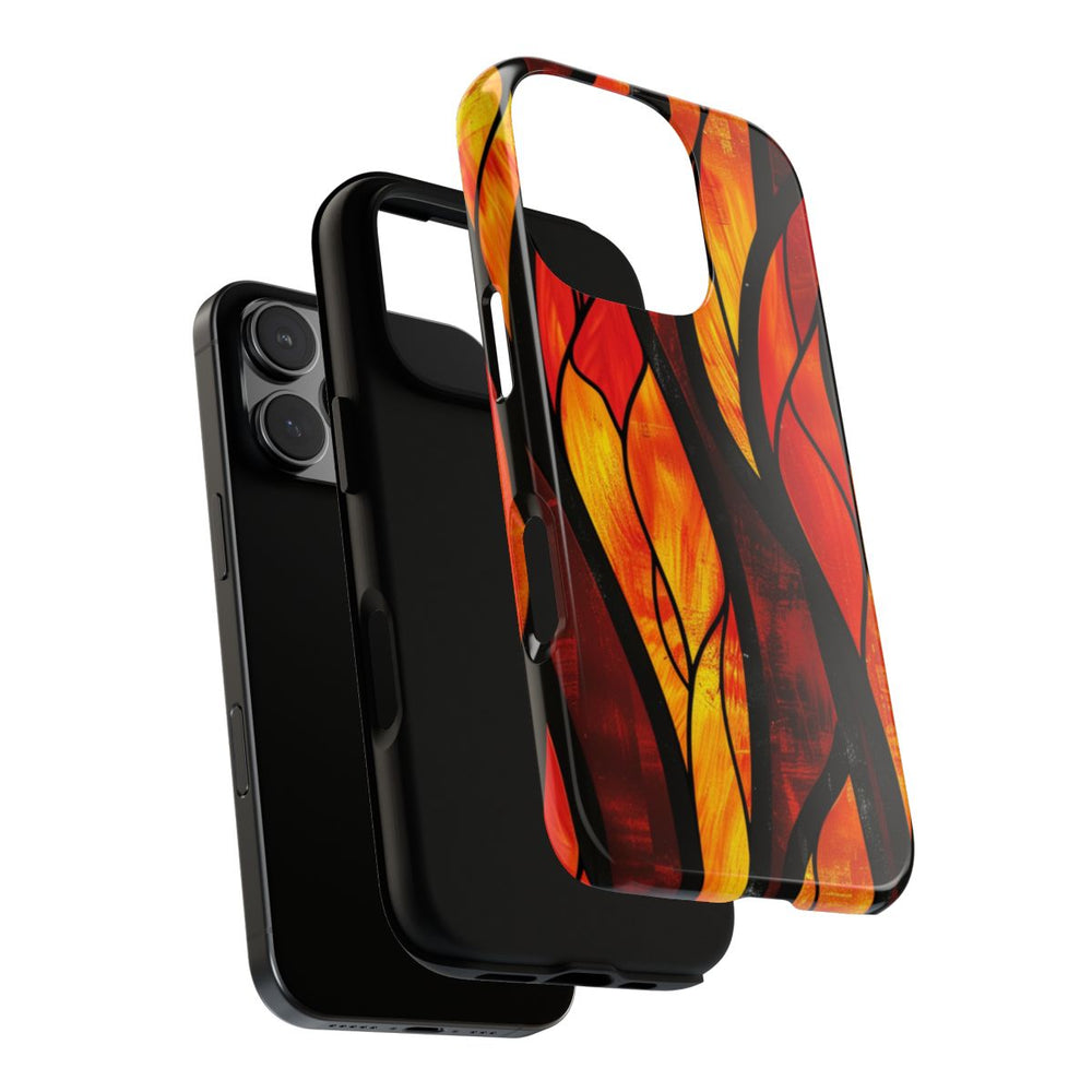Glas-in-Lood Vlammen Design