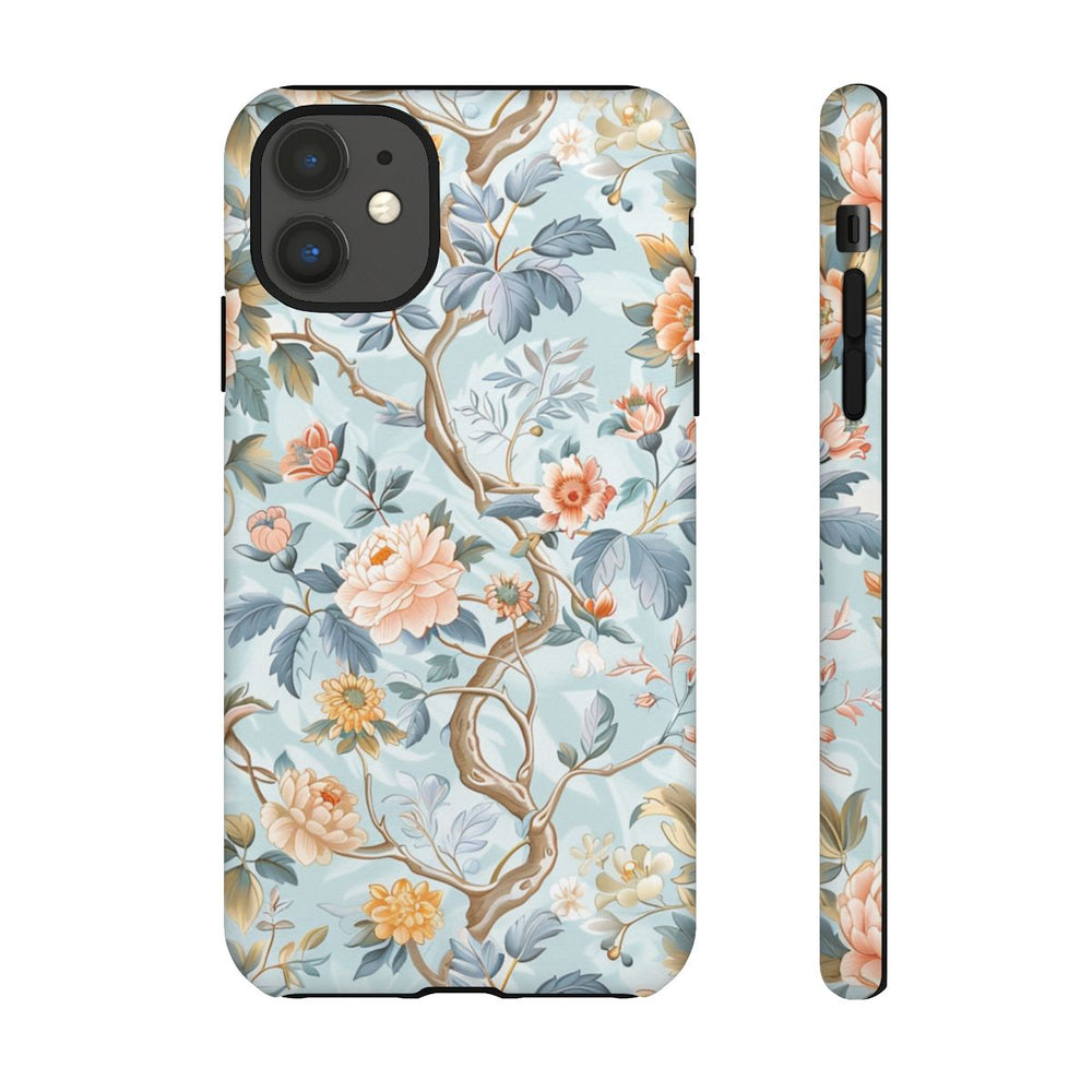 Pastel Chinoiserie Bloemenpatroon