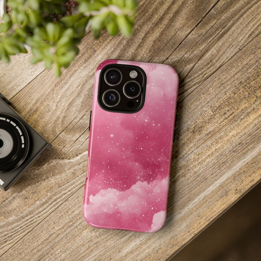 Roze Glitterwolkenpatroon