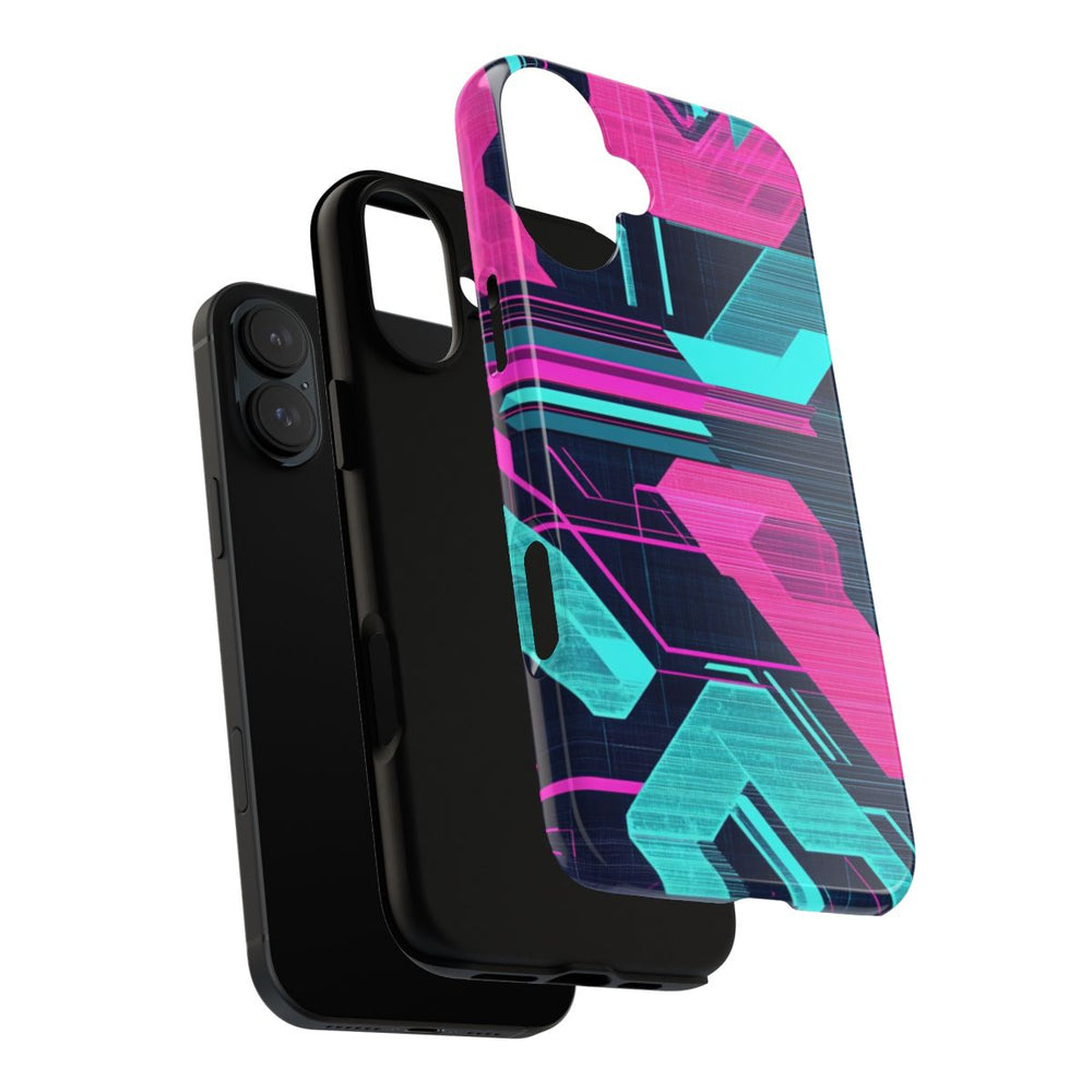 Neon Geometrisch Cyberpunkpatroon