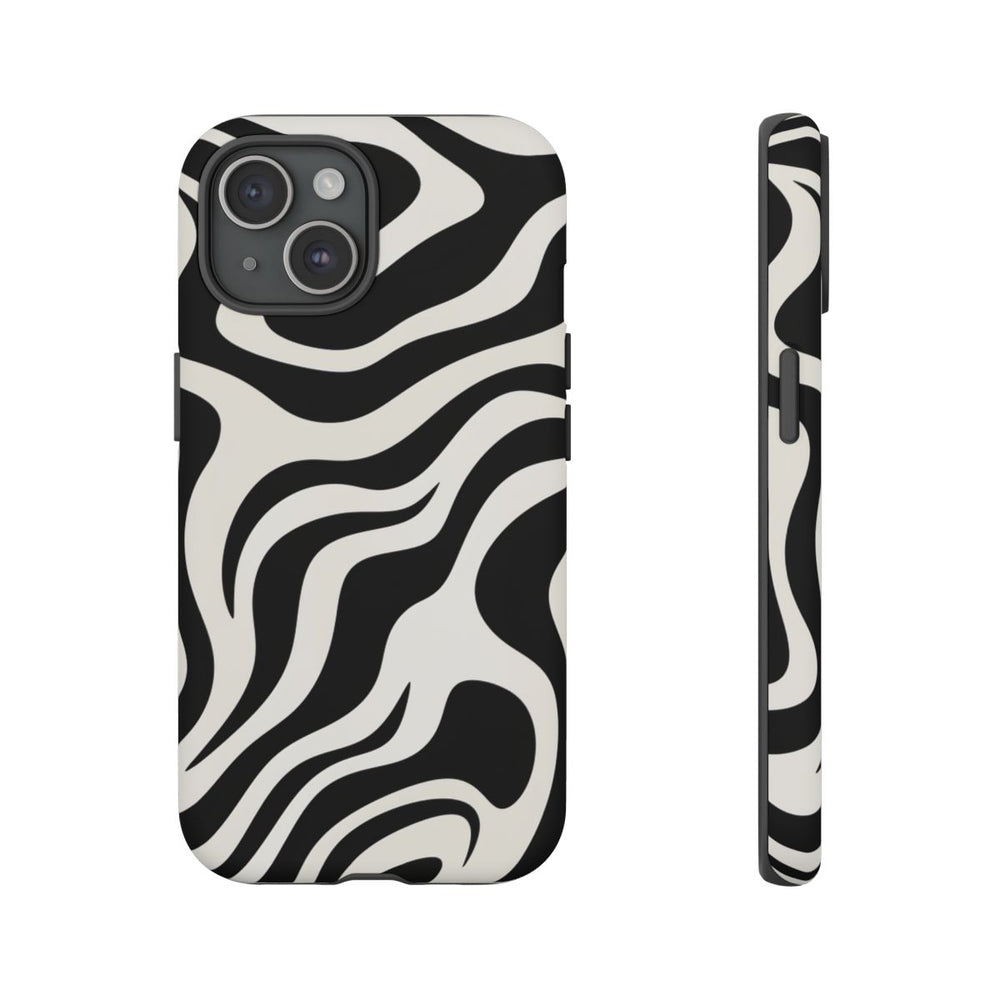 Zwart-Wit Abstract Zebra-Patroon