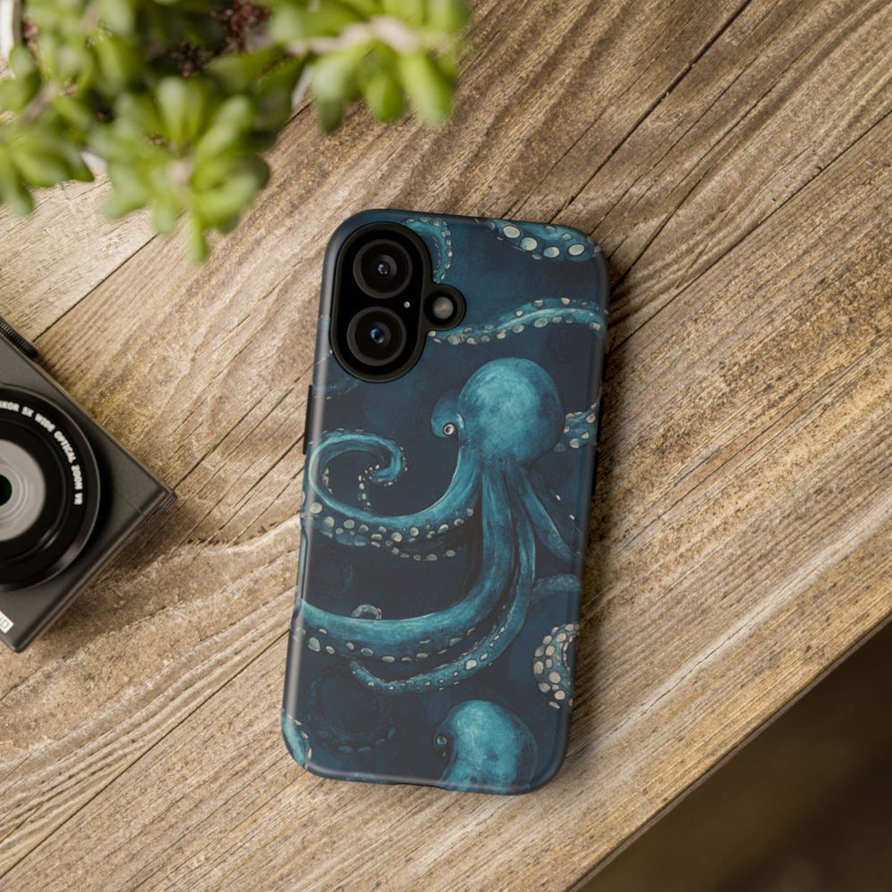 Blauw Octopus Tentakelpatroon