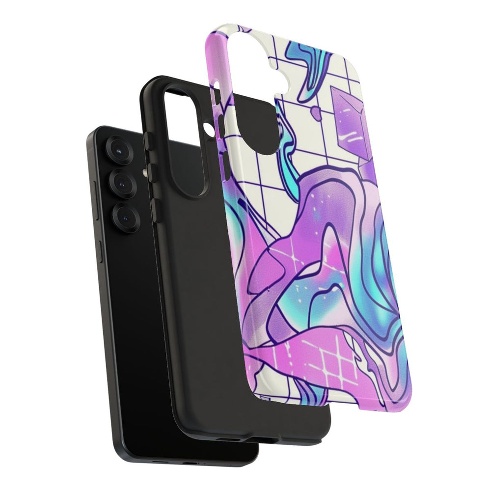 Abstract Kristal Vaporwave Patroon