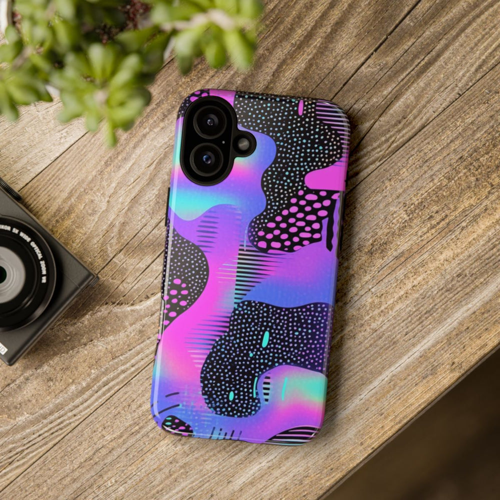 Abstract Neon Vaporwave Patroon