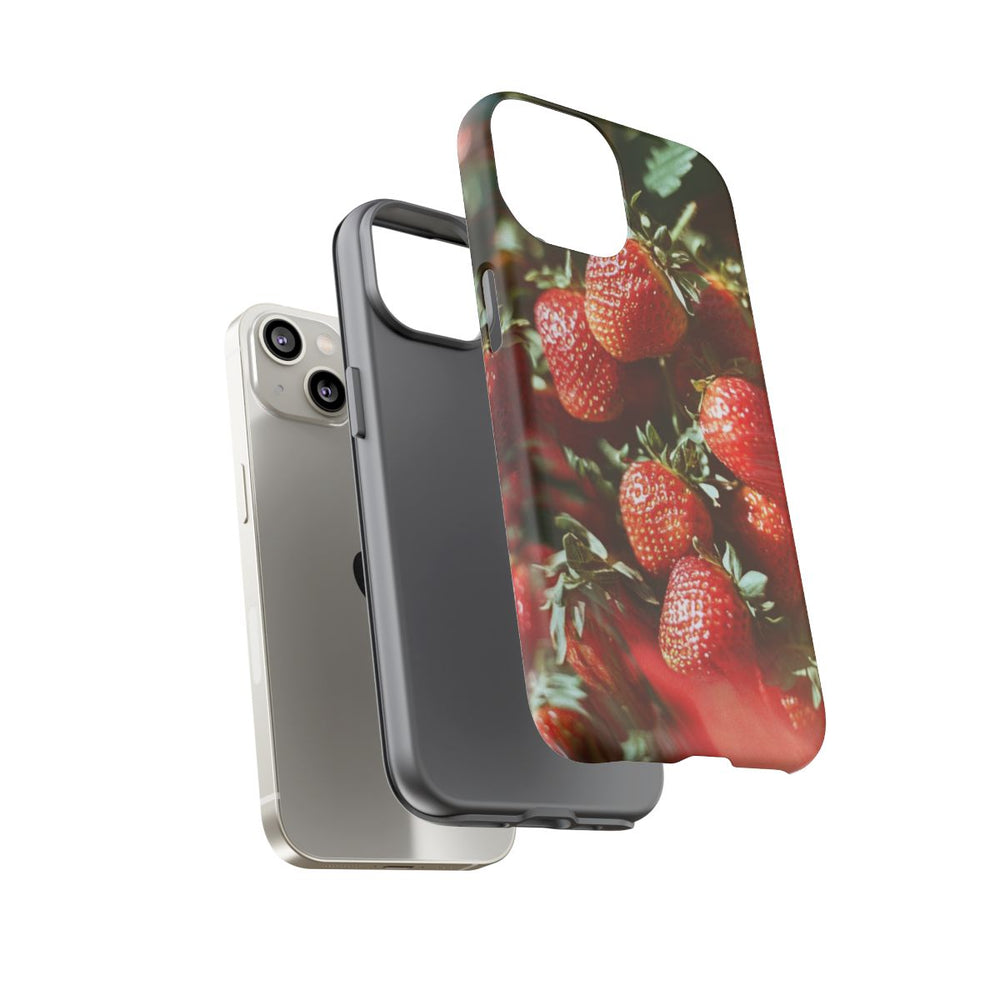 Close-up van Rode Aardbeien met Vageffect