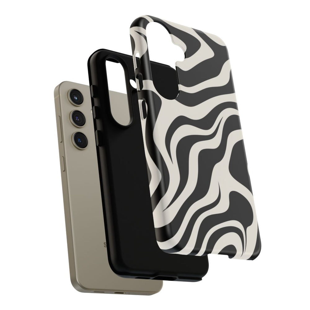 Zwart-Wit Abstract Zebra-Patroon