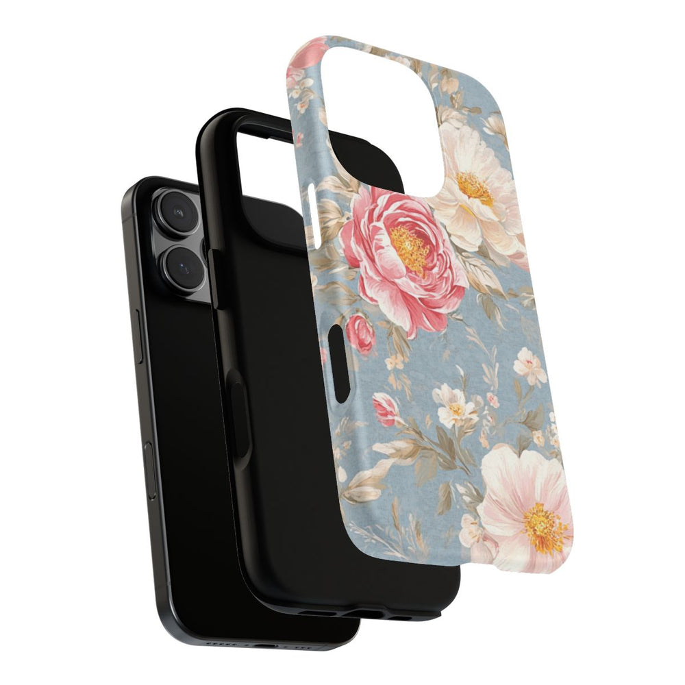 Romantisch Roze-Wit Bloemenpatroon