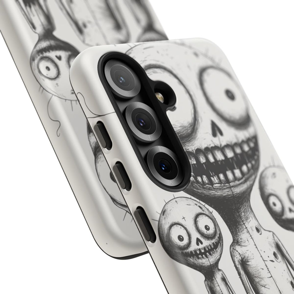 Drie Slijmerige Monsters in Lijntekening