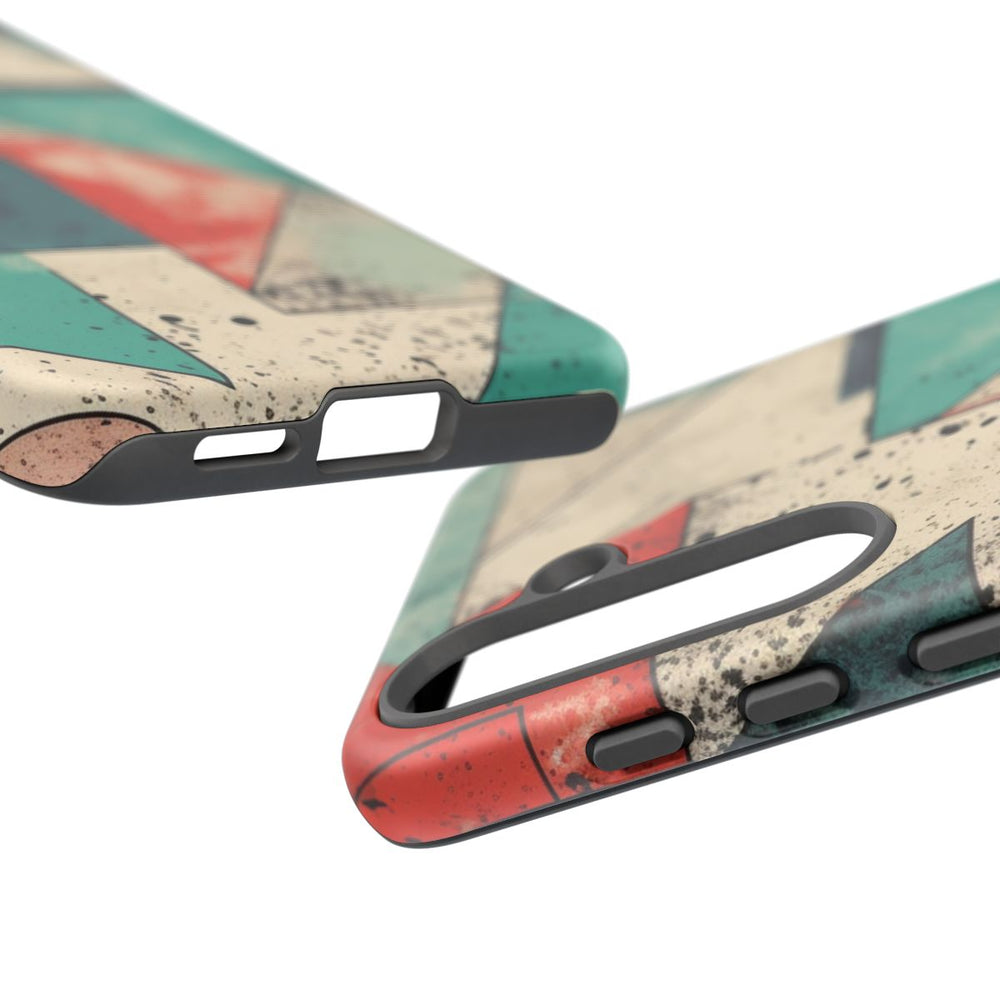 Abstract Geometrisch Patroon in Gedempte Kleuren