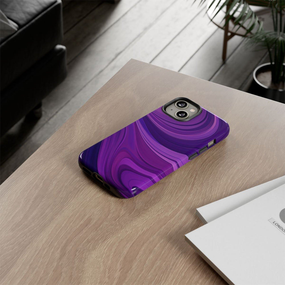 Paars Golvend Abstract Patroon