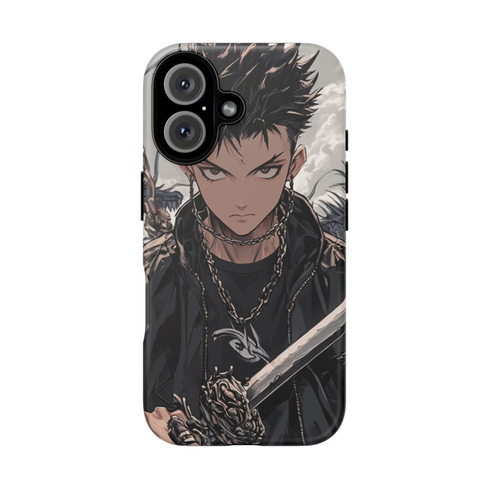 Anime Strijder met Zwaard en Draakkettingen