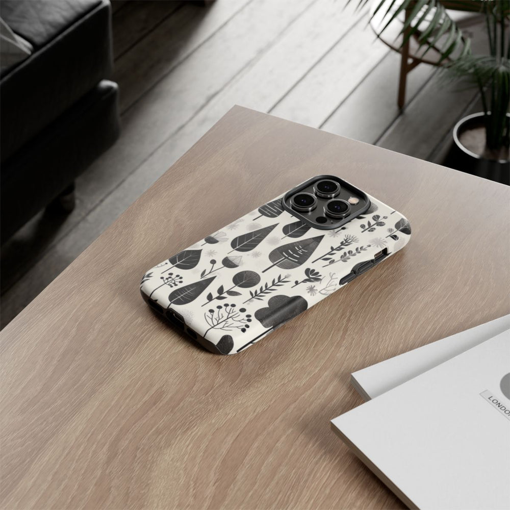 Monochroom Botanisch Patroon