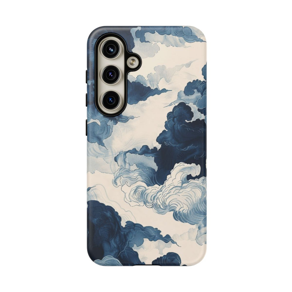 Wolkachtige Lucht in Inktillustratie