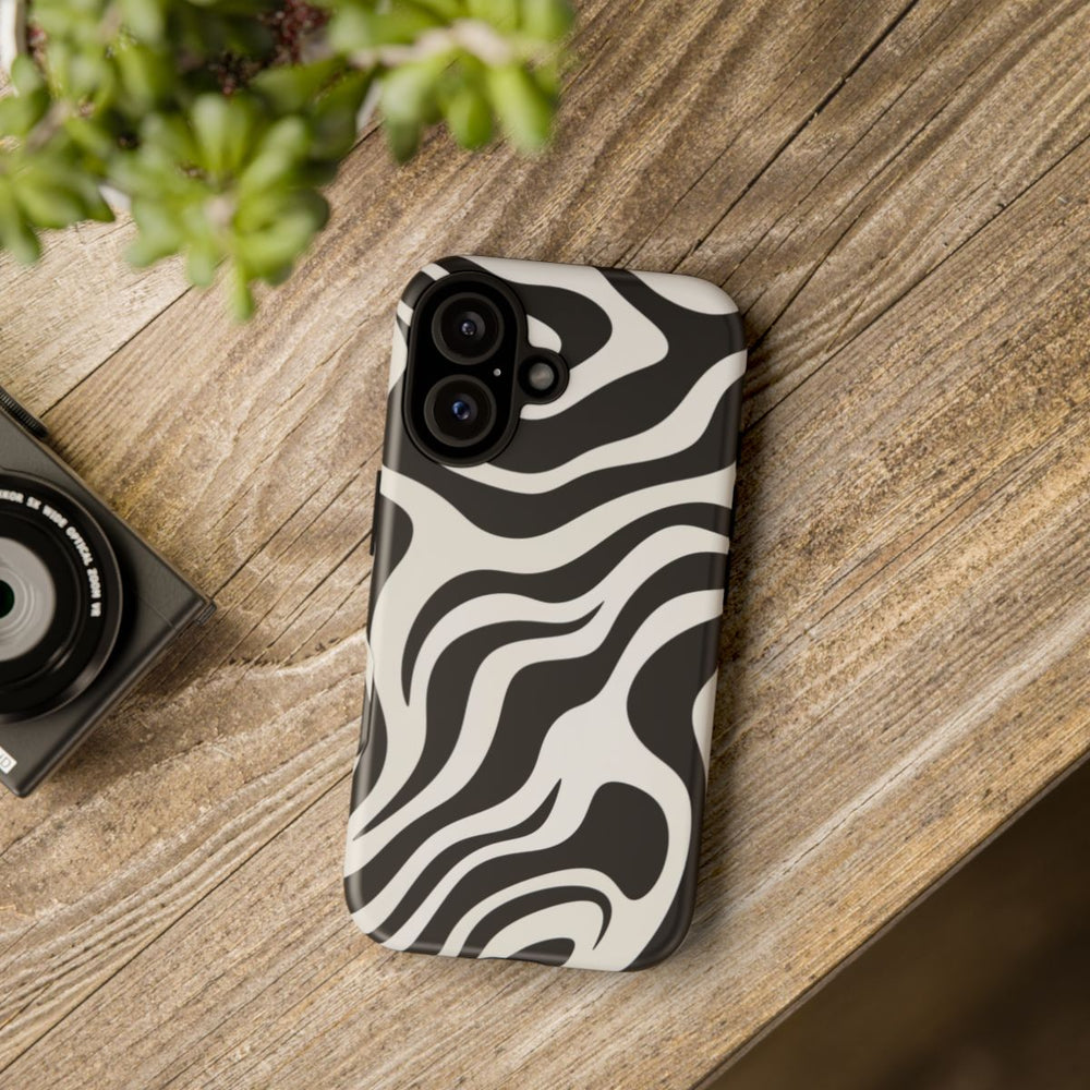 Zwart-Wit Abstract Zebra-Patroon