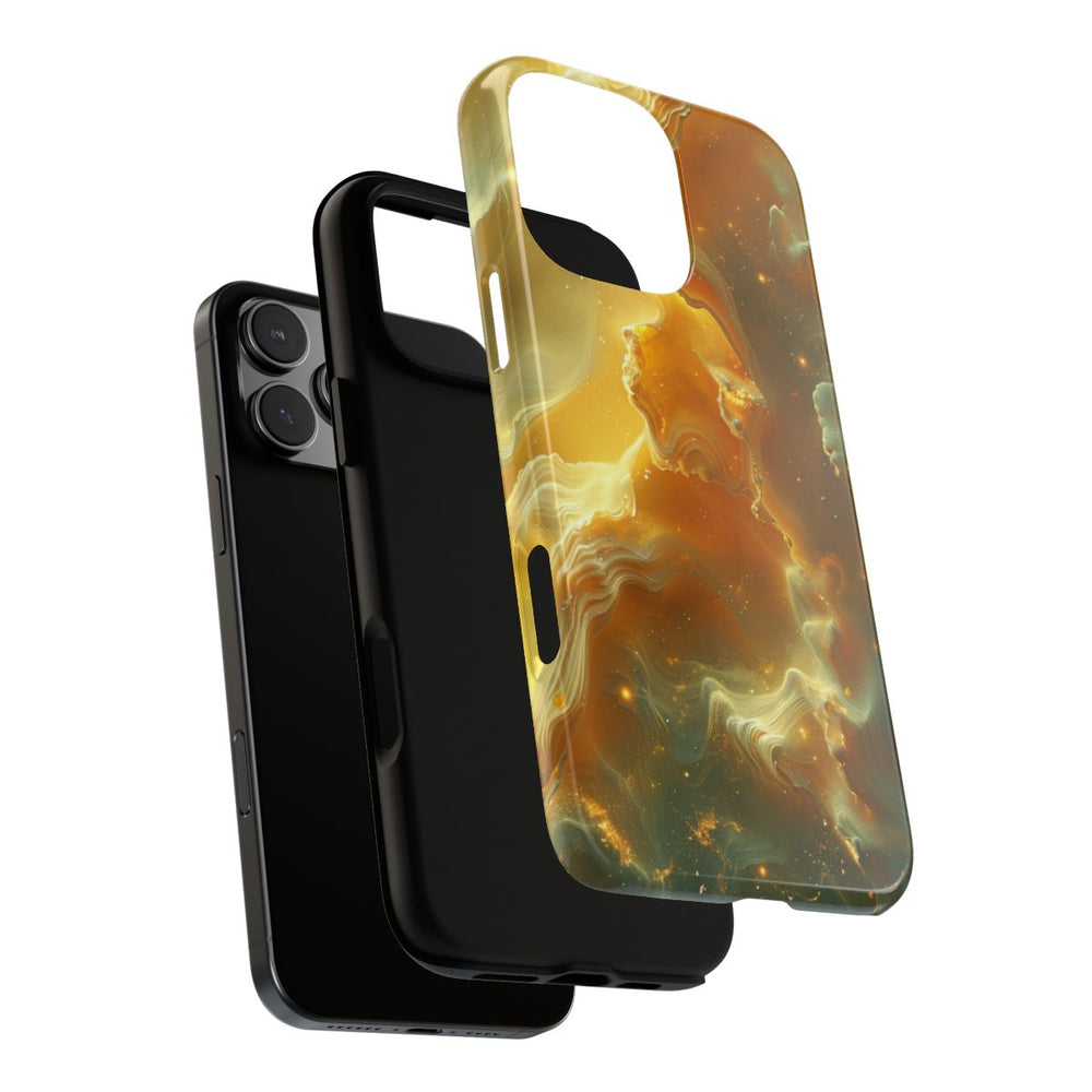 Gouden Nebula Abstract Design
