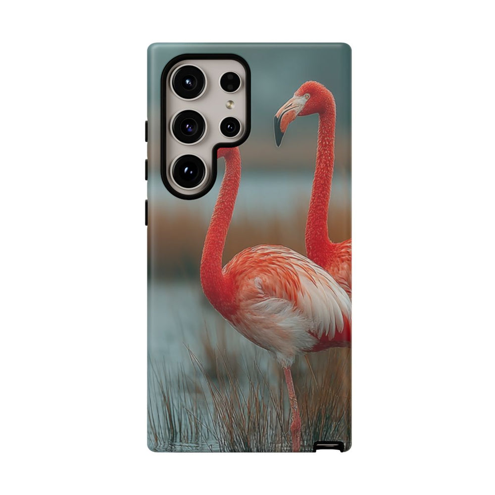Drie Flamingo’s in Moerasland