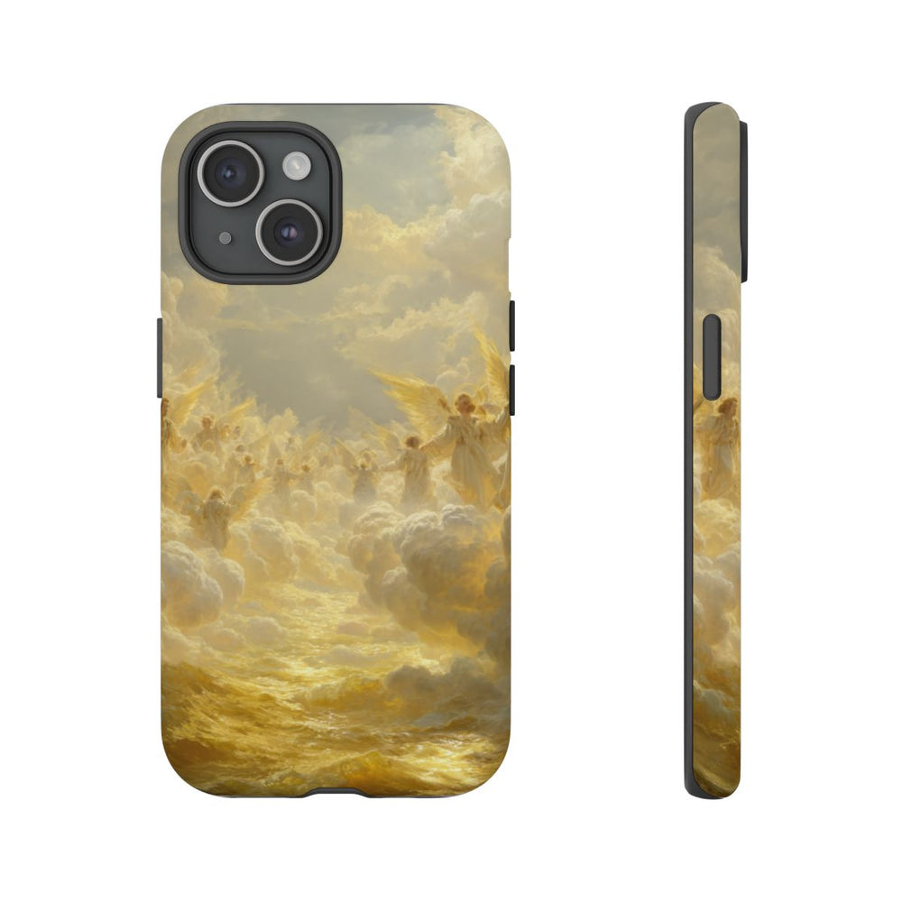 Gouden Engelen Tussen Wolken en Licht