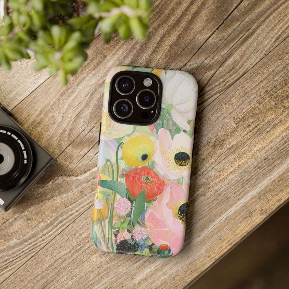 Lichte Pastelbloemen met Vogels