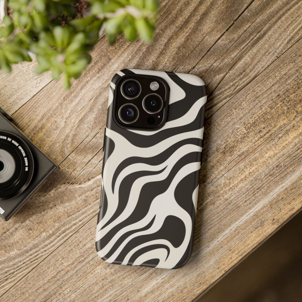 Zwart-Wit Abstract Zebra-Patroon