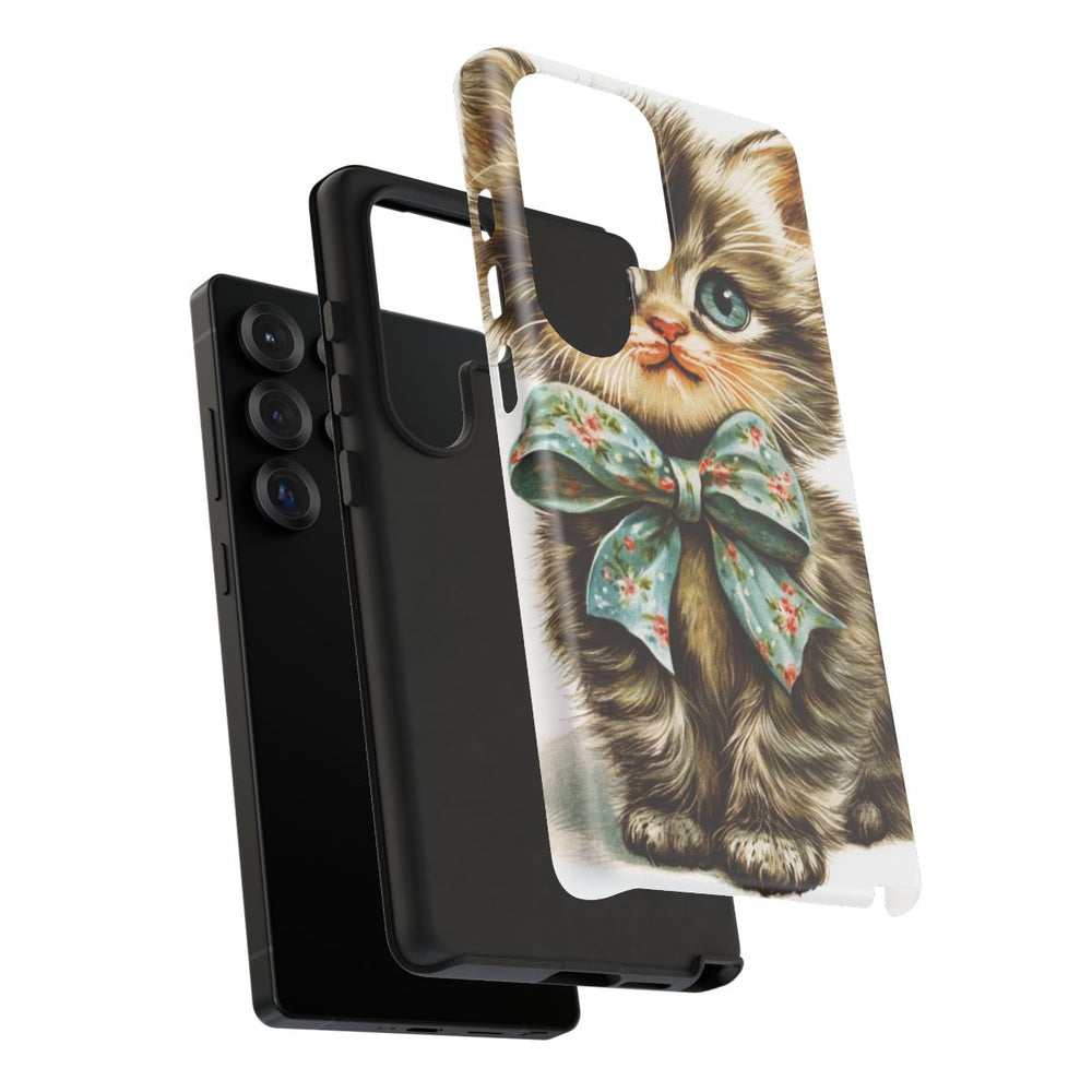 Schattige Kitsch Kitten met Strik