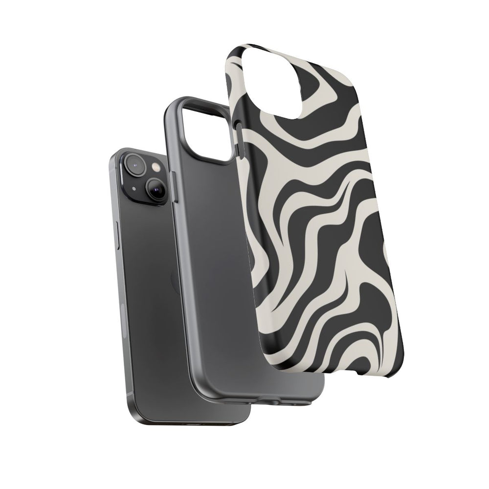 Zwart-Wit Abstract Zebra-Patroon
