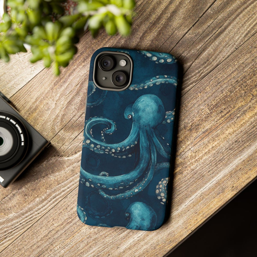 Blauw Octopus Tentakelpatroon