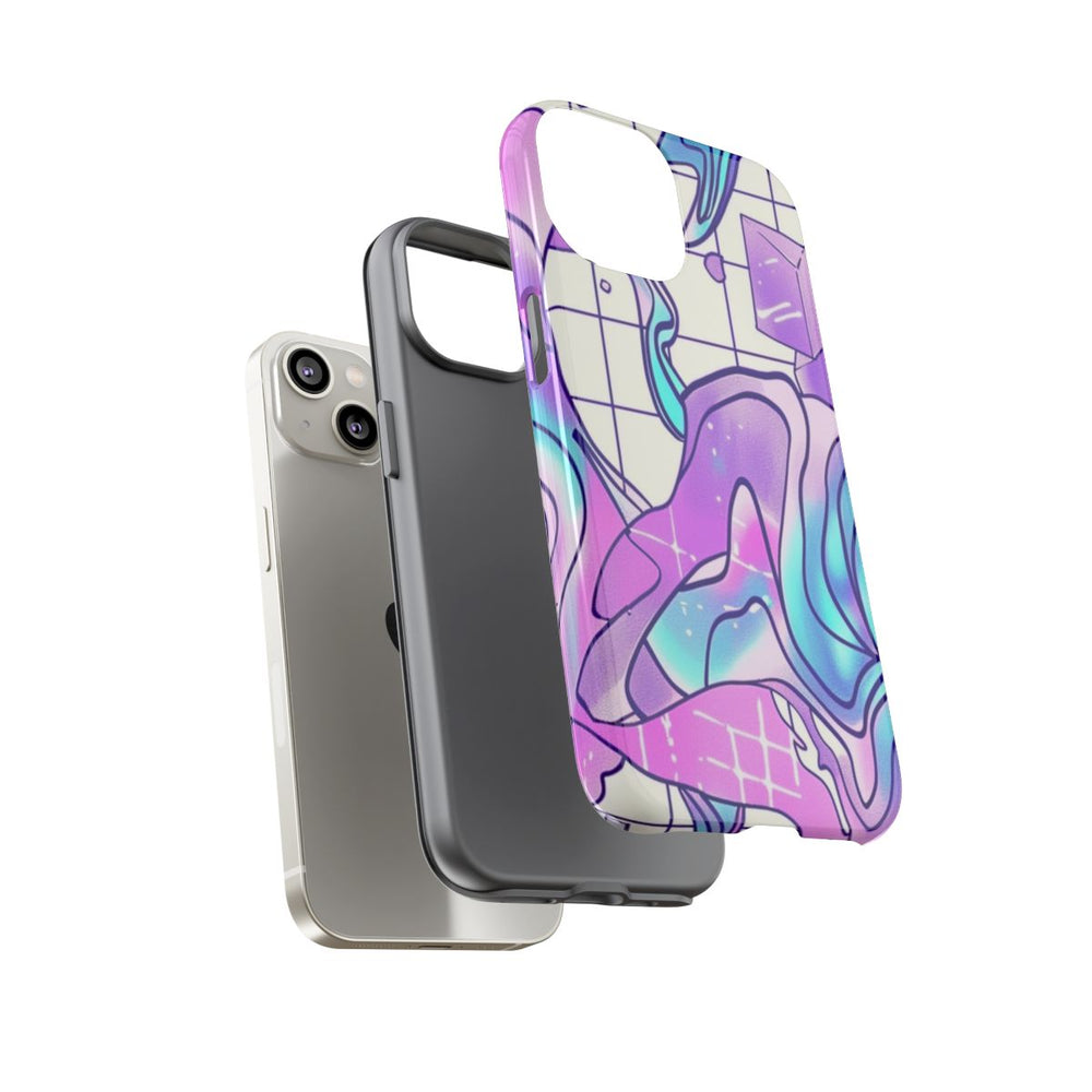 Abstract Kristal Vaporwave Patroon