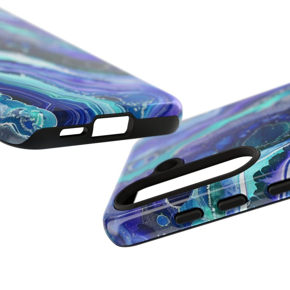 Blauw en Paars Geode-Wervelpatroon
