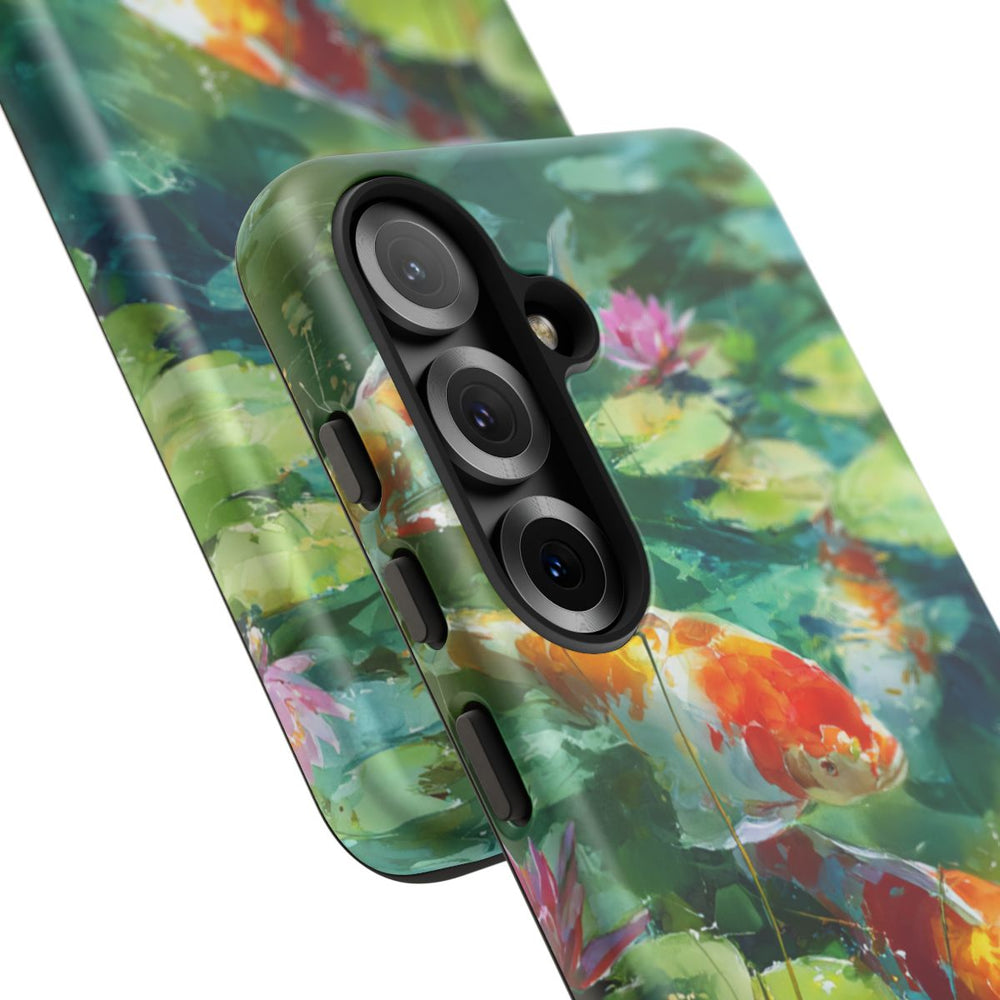 Kleurrijke Koi Karpers en Waterlelies