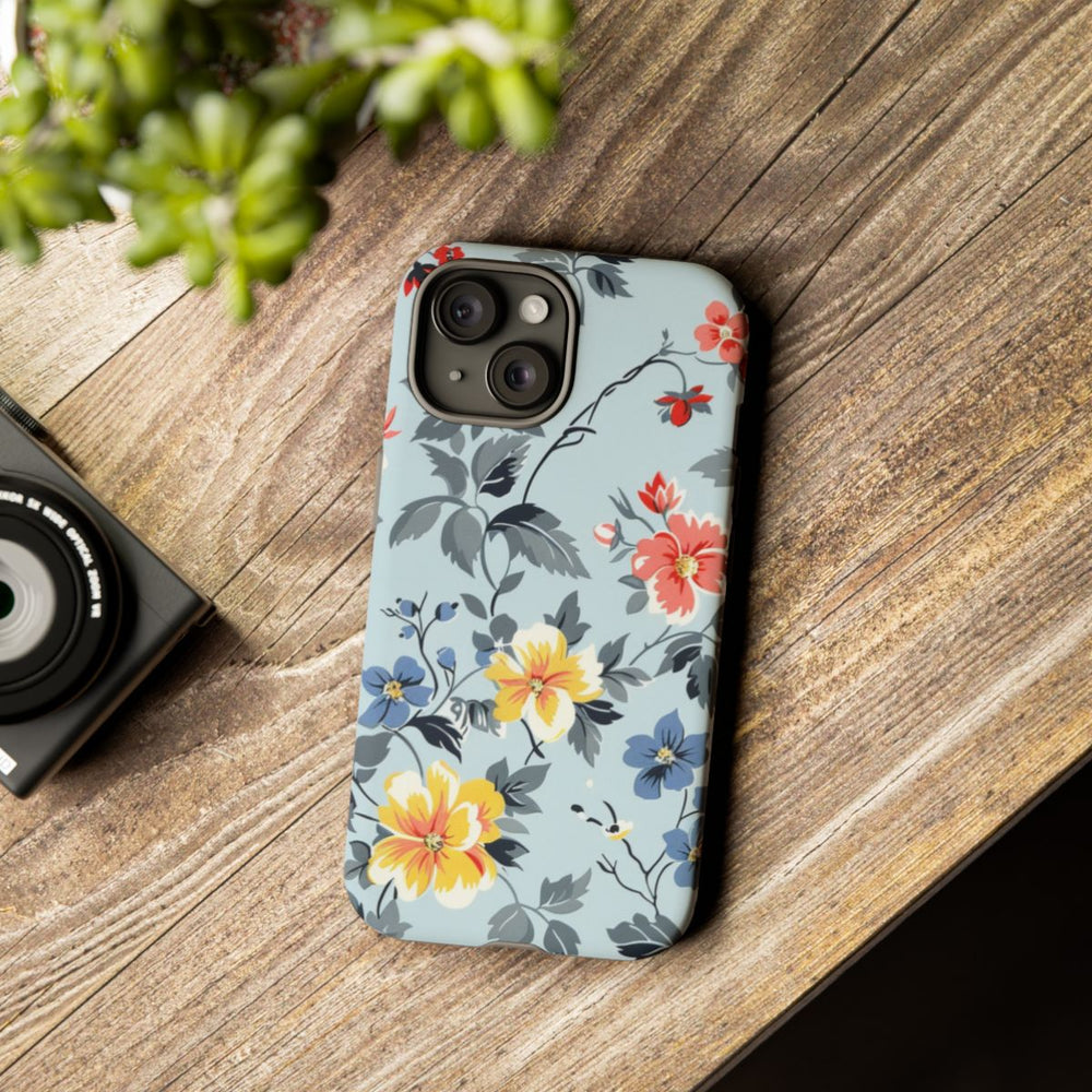 Vintage Bloemenpatroon in Pasteltinten