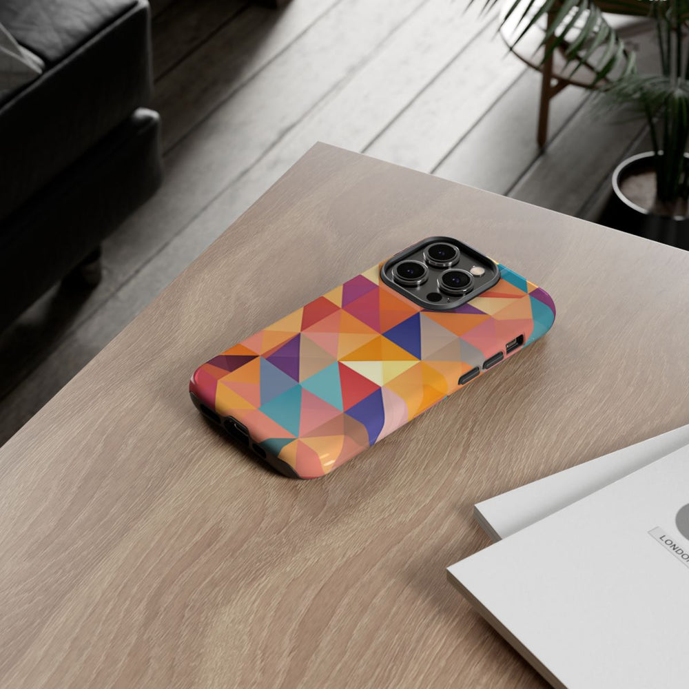 Kleurrijk Geometrisch Hoekpatroon