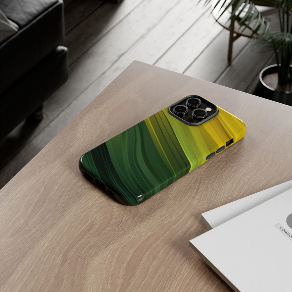 Groen-Geel Golvenpatroon