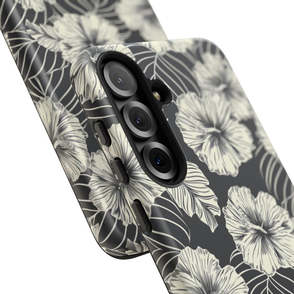 Monochroom Bloemenpatroon